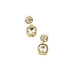 Needle Zircon Full-jeweled Stud Earrings Light Luxury