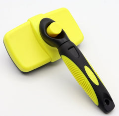 Self-cleaning needle pet comb