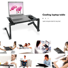 Adjustable Folding Laptop & Notebook Table With Mouse Stand