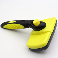 Self-cleaning needle pet comb