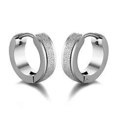 Titanium Steel Sand-pressed Men's Women's Earrings Ear Clip