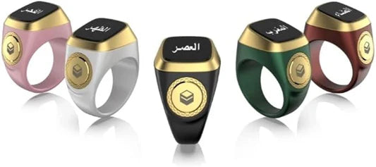 Waterproof Smart Tasbih Zikr Ring, Prayer timing reminder