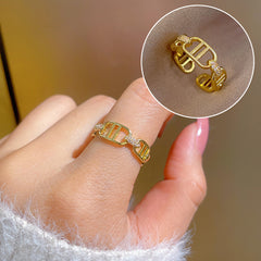 South Korea Fashion Personalized Flower Niche Design Ring