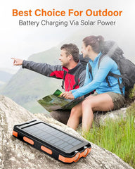 Solar Charger - 20000mAh Solar Power Bank