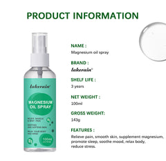 Skin Care Body Magnesium Oil Spray