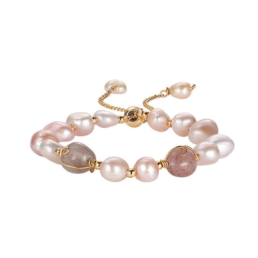 Baroque Freshwater Pearl Bracelet Female Niche