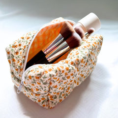 Floral Makeup Travel Skincare Zipper Bag