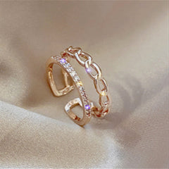 South Korea Fashion Personalized Flower Niche Design Ring