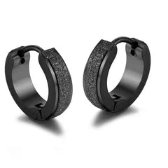 Titanium Steel Sand-pressed Men's Women's Earrings Ear Clip