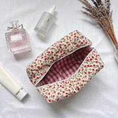 Floral Makeup Travel Skincare Zipper Bag