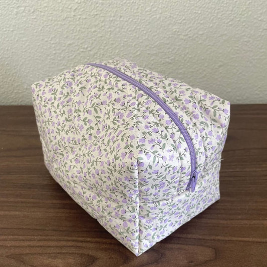 Floral Makeup Travel Skincare Zipper Bag